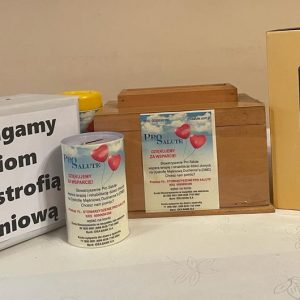 kiermasz na rzecz Fundacji Pro Salute zdjęcie zebranych darów
