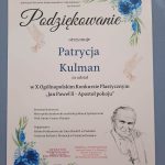 Wyniki konkursu "Jan Paweł II - apostoł pokoju"