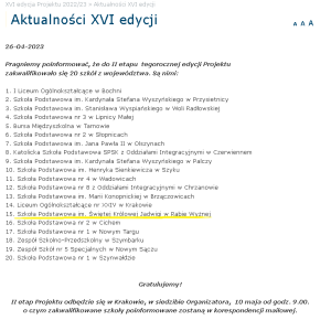 II etap projektu II etap projektu