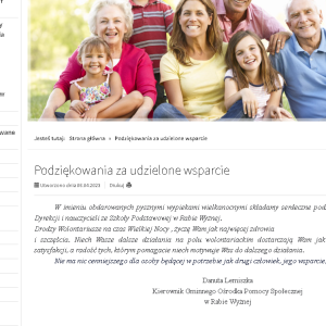 podziekowania z GOPS podziekowania z GOPS