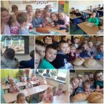 zdjęcie dzieci z bochenkiem chleba