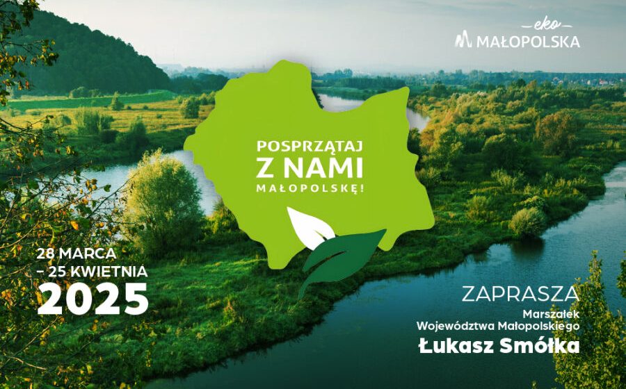 plakat promujący akcję "Posprzątaj z nami Małopolskę 2025"