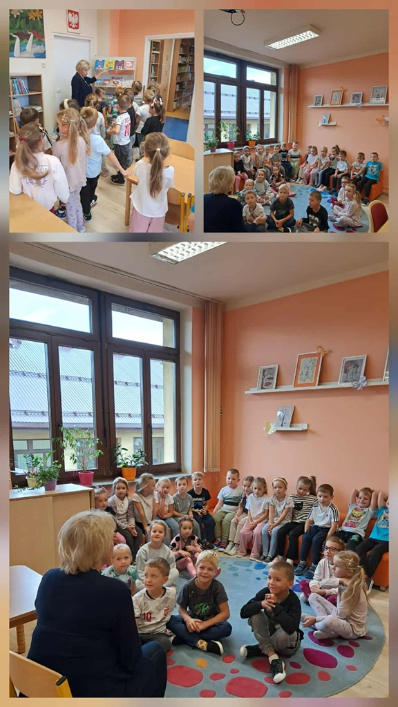 Pierwsza wizyta oddziału przedszkolnego w bibliotece 1