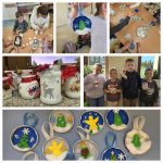 zdjęcie darów wykonanych przez dzieci na kiermasz Bożonarodzeniowy