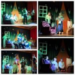 zdjęcie z przedstawienia jasełkowego zagranego na scenie Domu Parafialnego