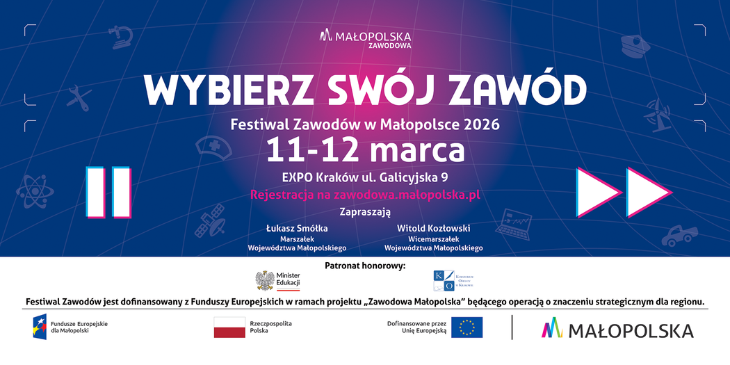 plakat promujący Festiwal Zawodów 2026
