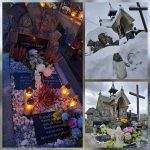 Zdjęcie nagrobka byłego Dyrektora naszej szkoły i jego małżonki