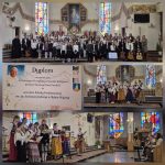 zdjęcie uczestniczek reprezentujących naszą szkołę w Gminnym Przeglądzie Pieśni Religijnej w Rokicinach Podhalańskich.