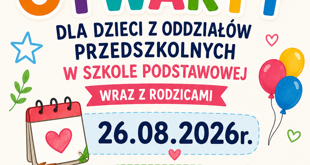 Dzień otwarty dla dzieci z oddziałów przedszkolnych