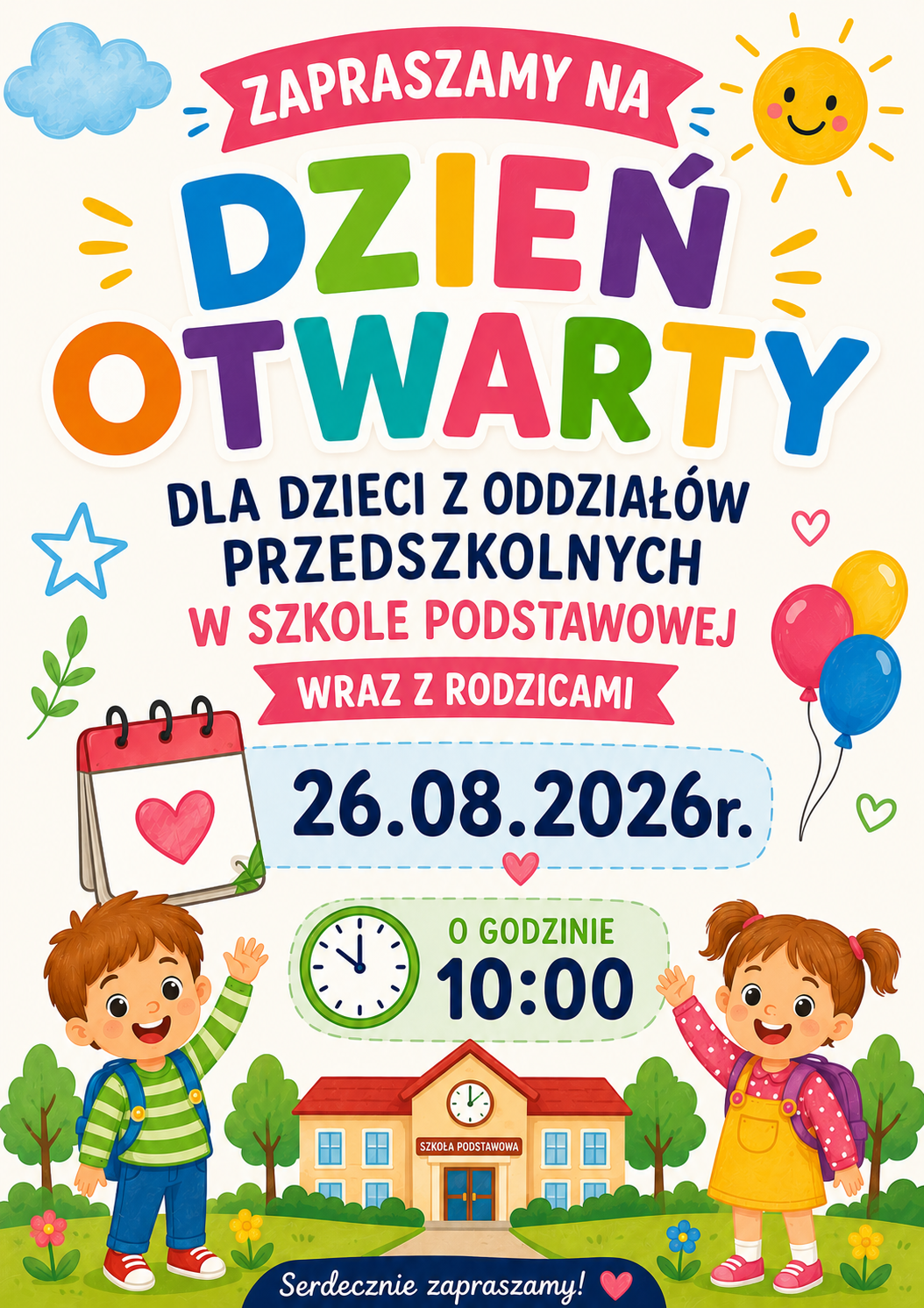 Dzień otwarty dla dzieci z oddziałów przedszkolnych