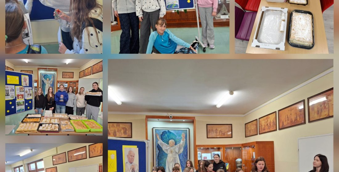 zdjęcie z obchodów Dnia Papieskiego w naszej szkole
