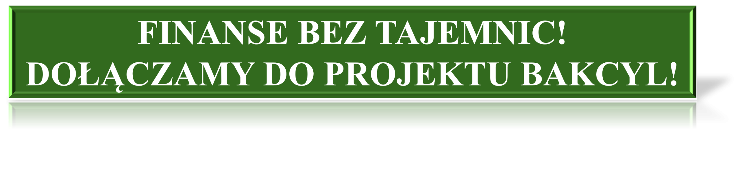 Finanse bez tajemnic. dołączamy do projektu Bakcyl.